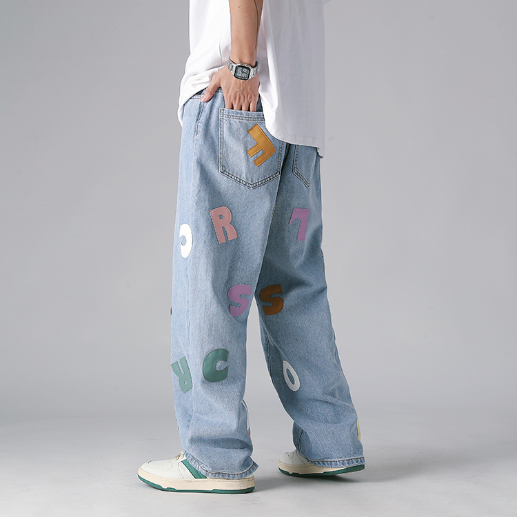 Джинсы унисекс GOLFCROSS, Светло-синий — фото 2