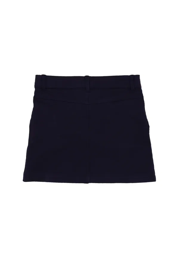 Юбка хлопковая Dark wave-skirt Walkiddy, Dark blue, темно-синий — фото 2