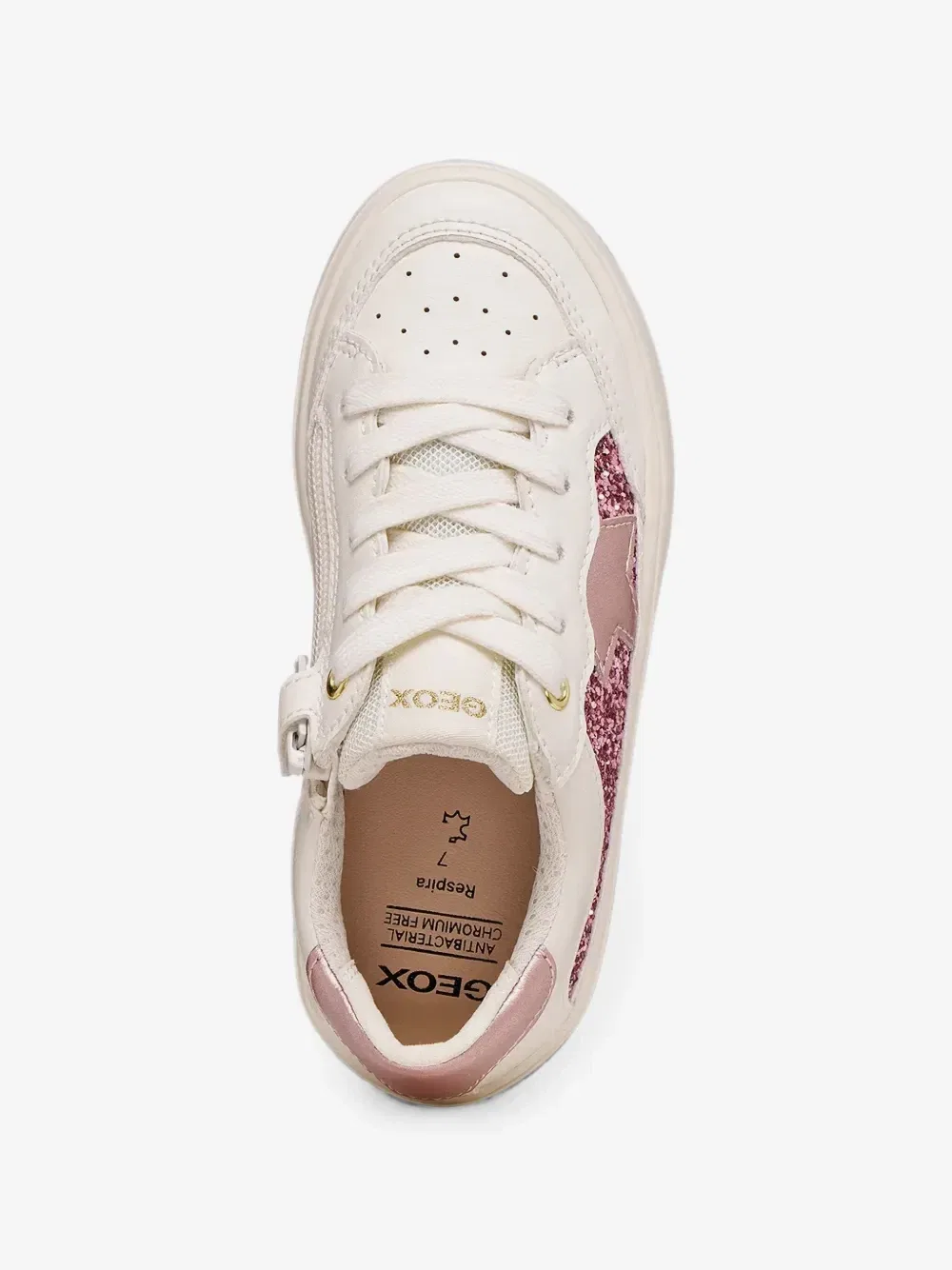 Кроссовки Gisli со звездочками Geox Kids, бежевый — фото 4