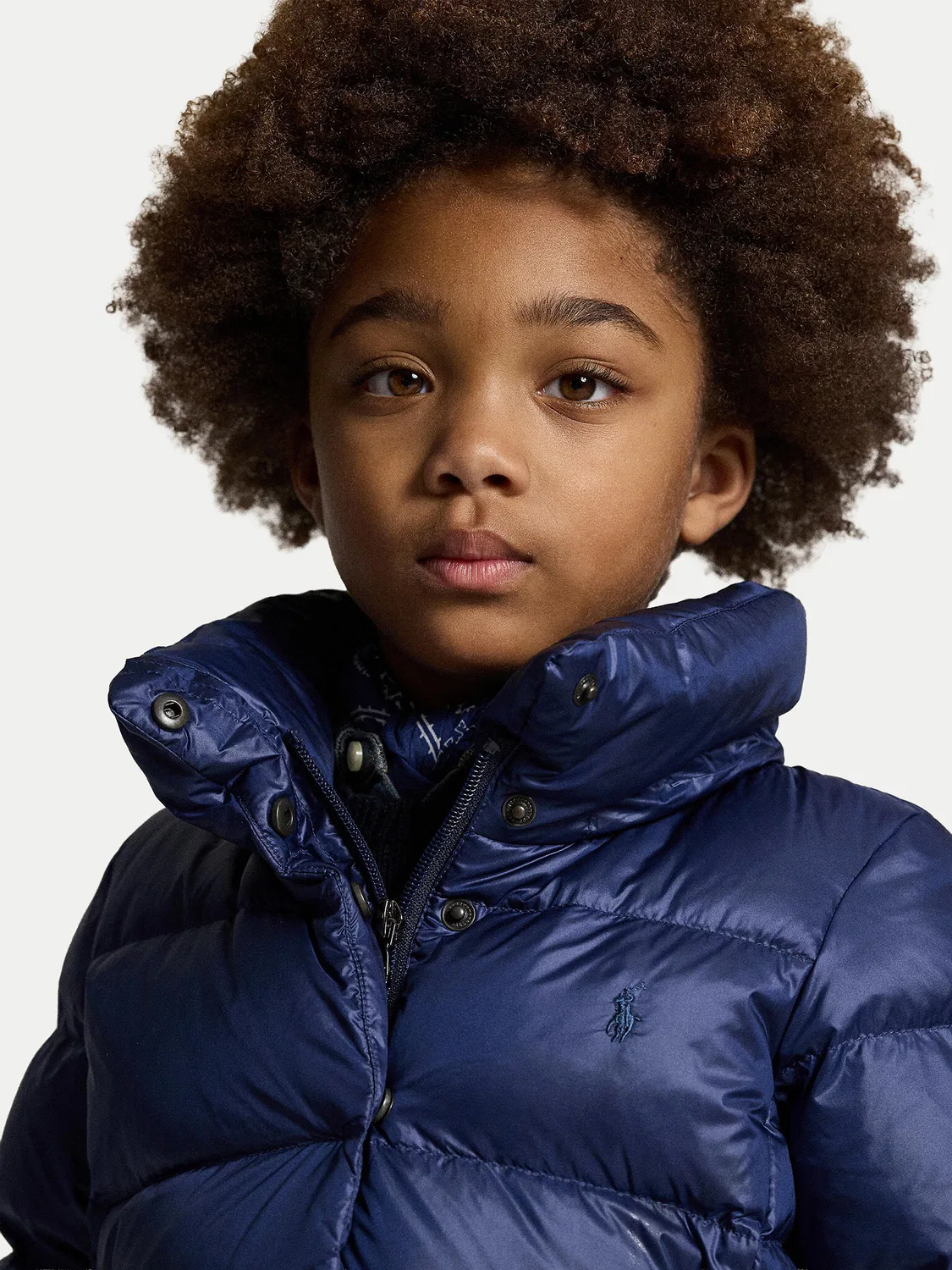 Зимняя куртка стандартного кроя для девочки Polo Ralph Lauren, темно-синий — фото 3