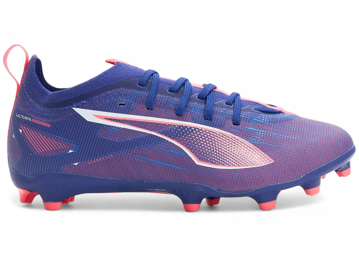 Детские бутсы Puma Ultra 5 Pro FG/AG Jr, Lapis Lazuli Puma White Sunset Glow