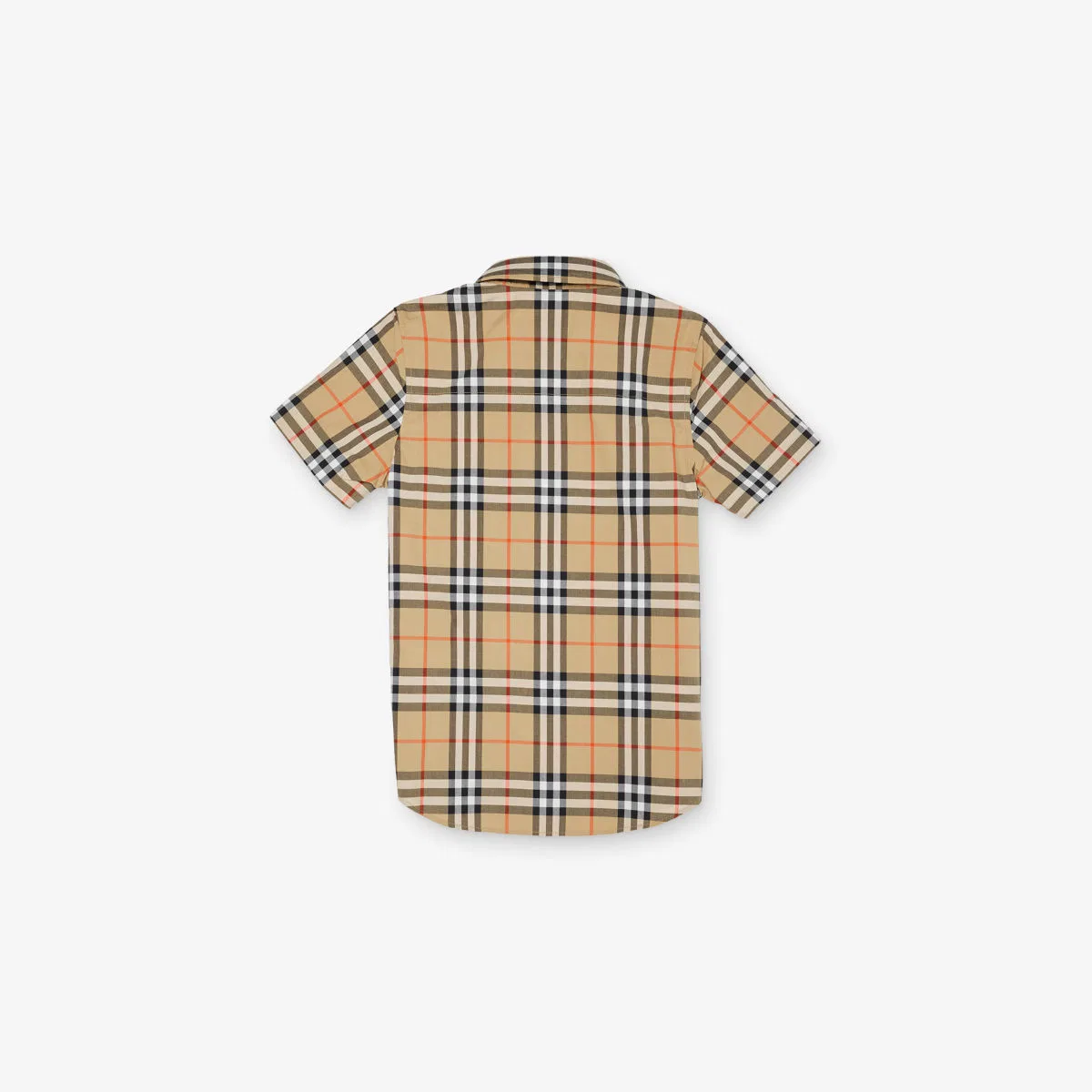 Хлопковая футболка с коротким рукавом и клетчатым принтом, размер 4-14 лет Burberry — фото 3