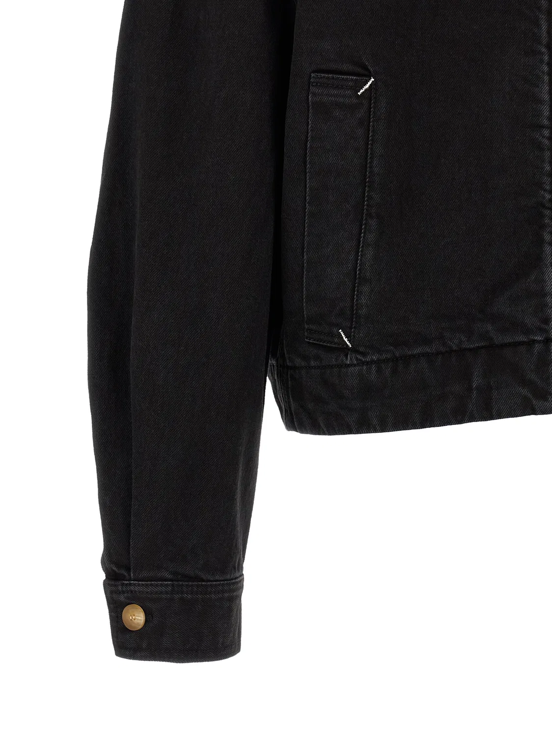 Мужская джинсовая куртка с застежкой-молнией La Veste De-Nîmes Canevas Jacquemus, Black — фото 4