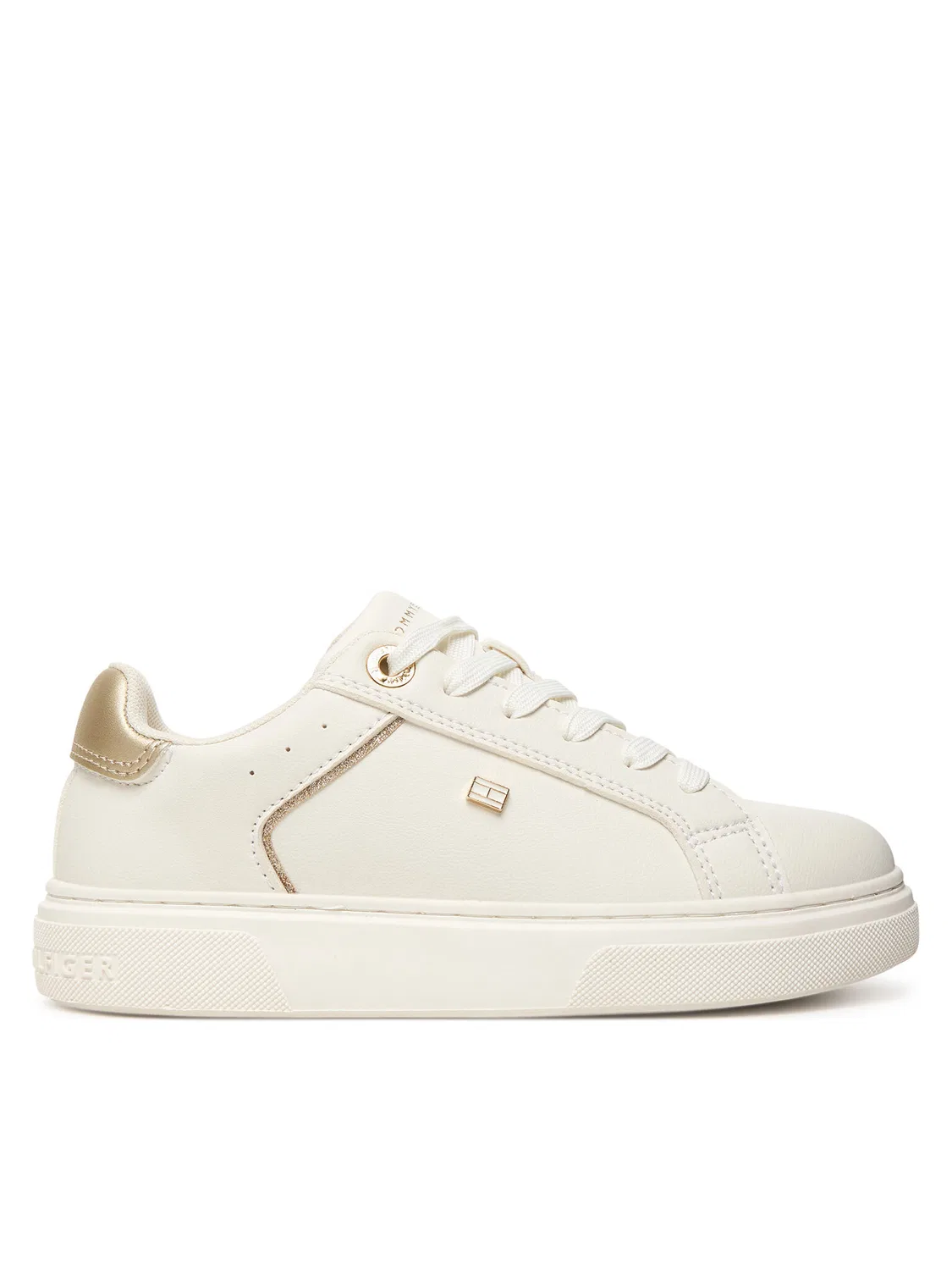 Кроссовки для мальчика Low Cut Lace-Up Tommy Hilfiger, белый