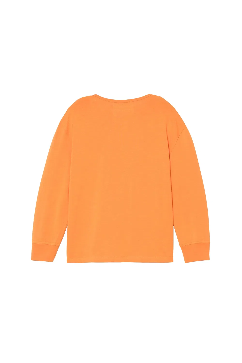Укороченная футболка в стиле "Хенли" ZARA, Orange — фото 4