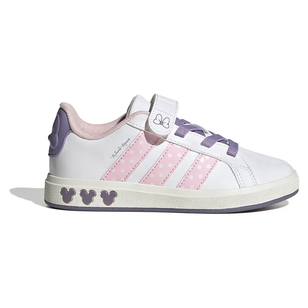 Детские кроссовки для девочек с принтом Disney Minnie Mouse Grand Court Adidas, White