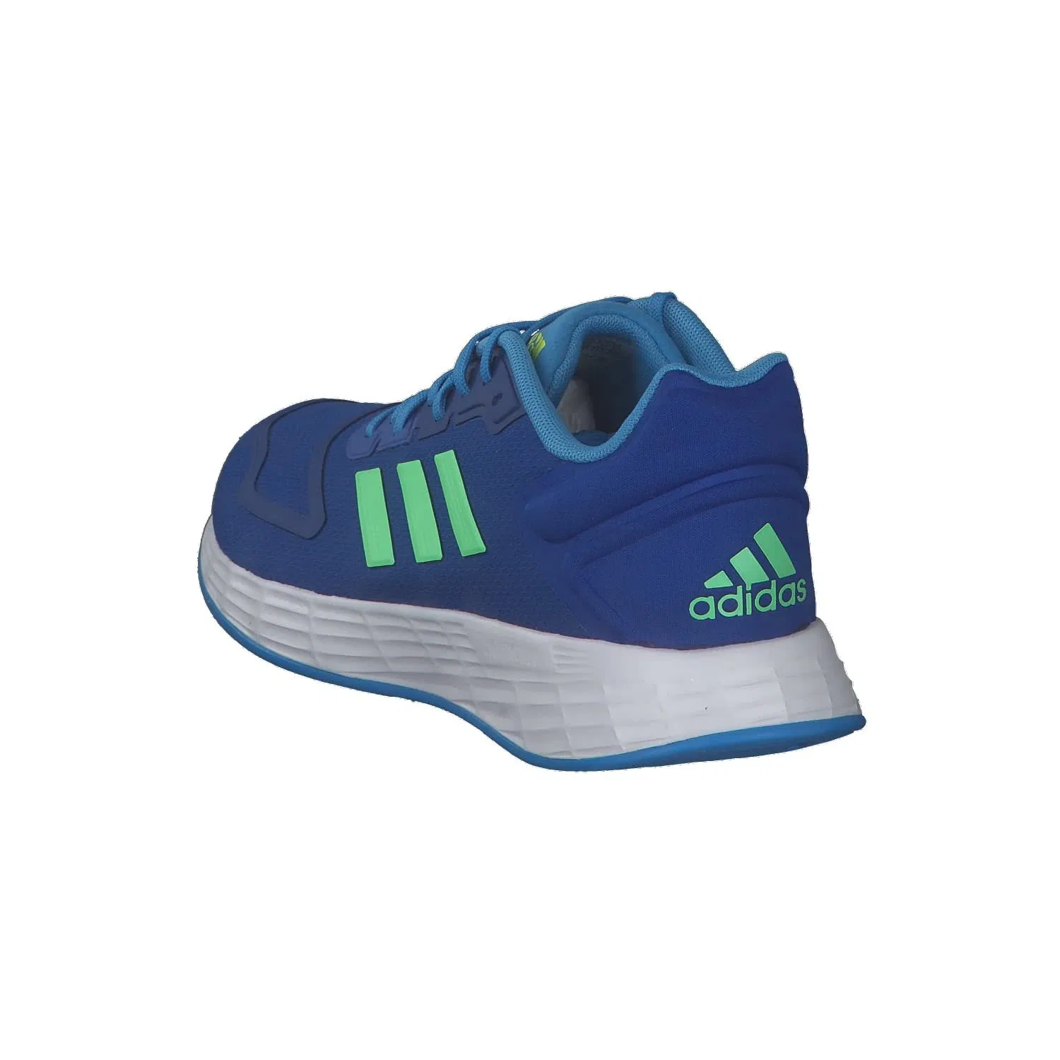 Детские кроссовки для мальчиков с принтом Duramo 10k Adidas, Royal Blue Beam Green Pulse Blue — фото 4