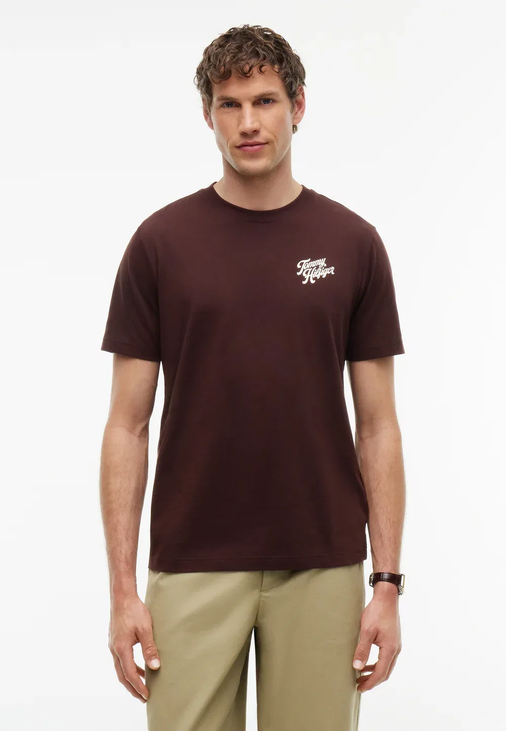 Футболка с графическим принтом - футболка с принтом Tommy Hilfiger, Chocolate — фото 3