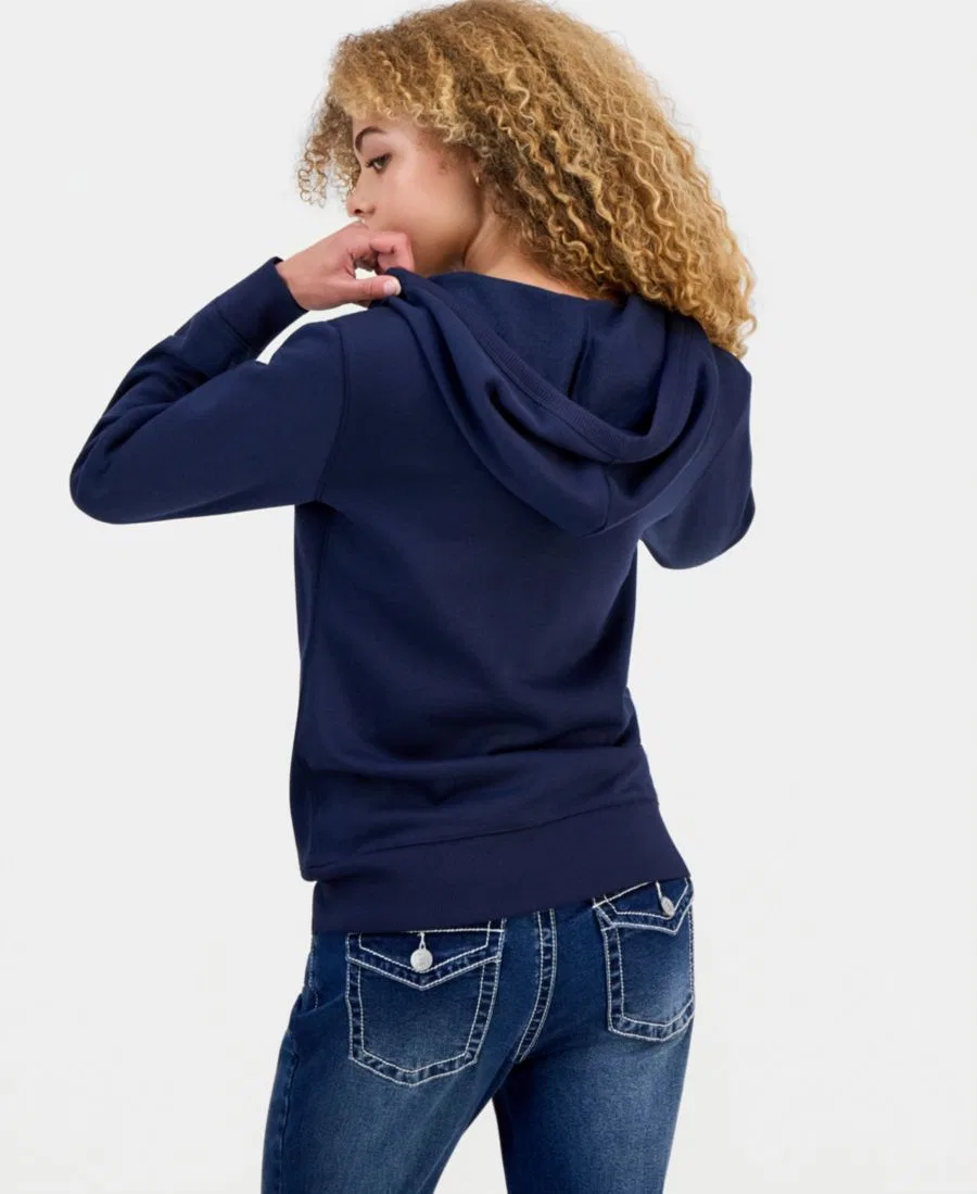 Комплект из флисовой кофты на молнии, топа и спортивных брюк Madden Girl, Navy Blazer — фото 4