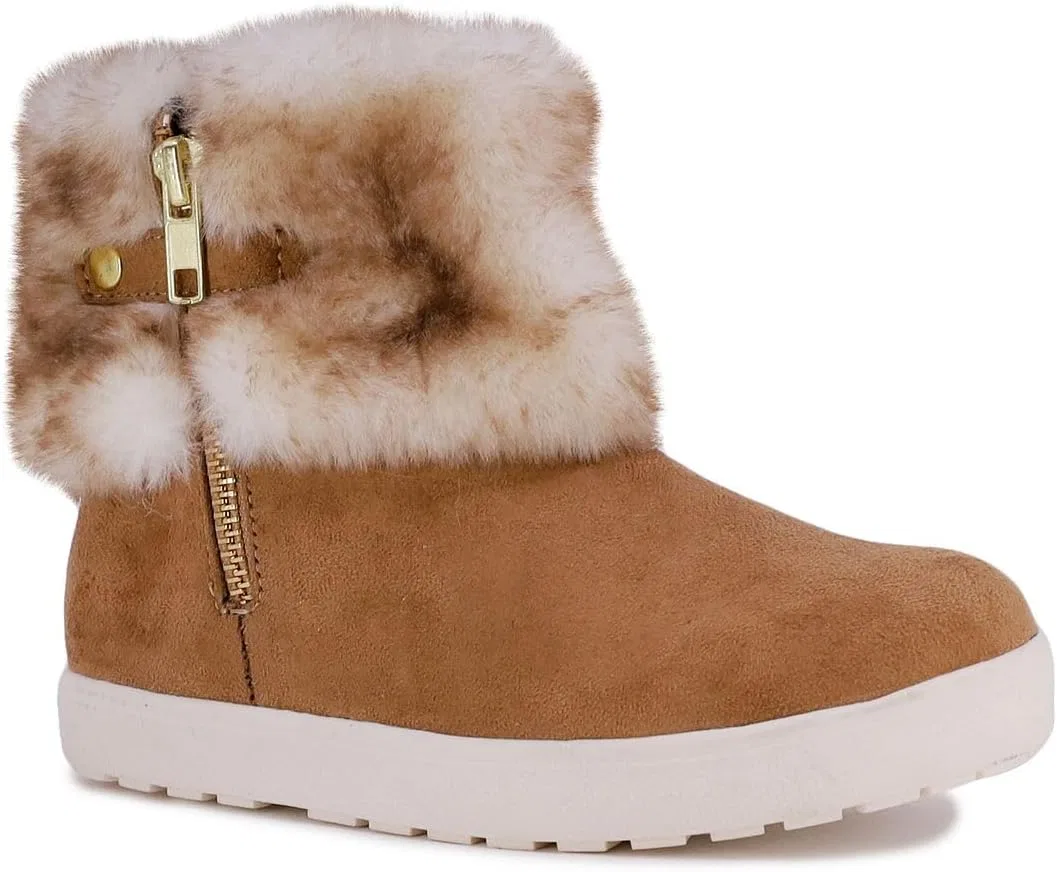 Детские зимние сапоги для девочек с искусственным мехом Elia Street London Fog, Tan
