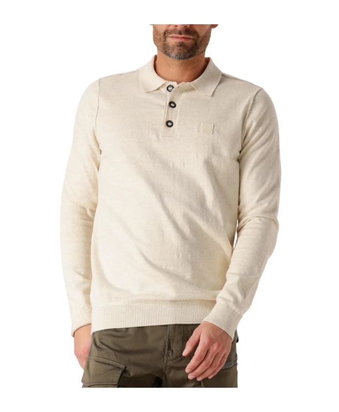 

Зеленая рубашка поло для стильных мужчин Butcher Of Blue, бежевый