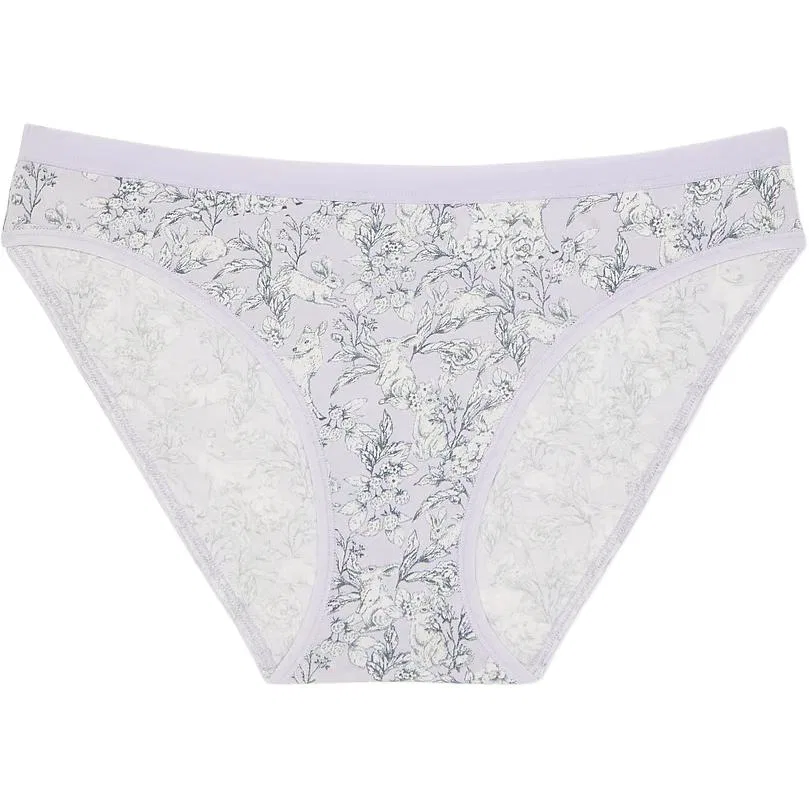 Женские трусы с принтом 1 Pack Light Purple Victoria's Secret