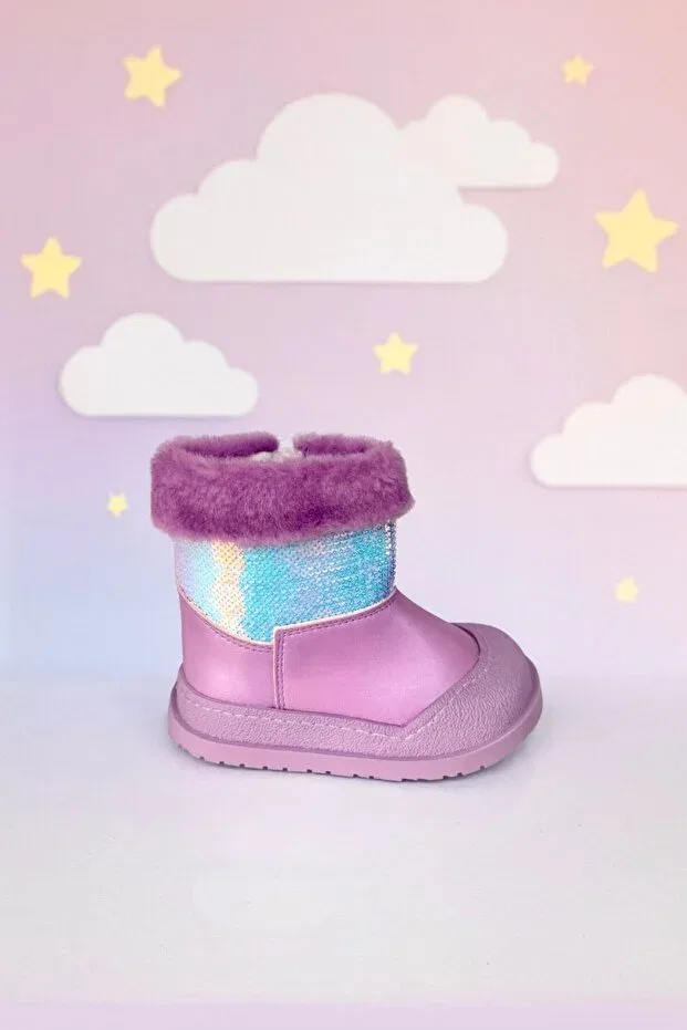 Детские ботинки для девочек с ортопедической стелькой Ays Shoes, Purple — фото 3