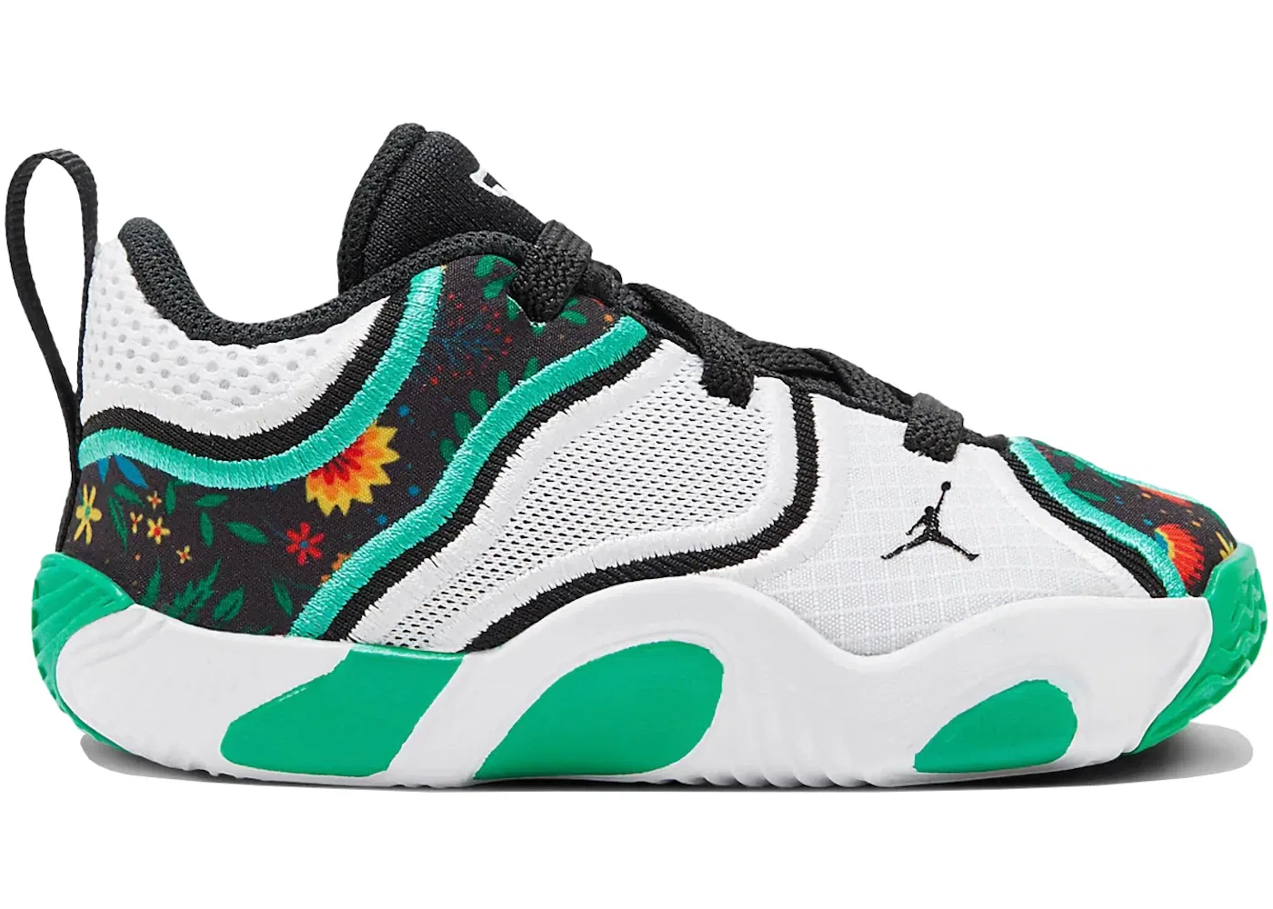 Детские кроссовки для баскетбола Jordan Tatum 3, White/Black/Kinetic Green