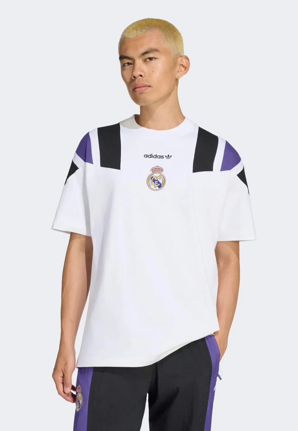 Футболка Real Madrid EQT - клубная одежда Adidas Originals, White