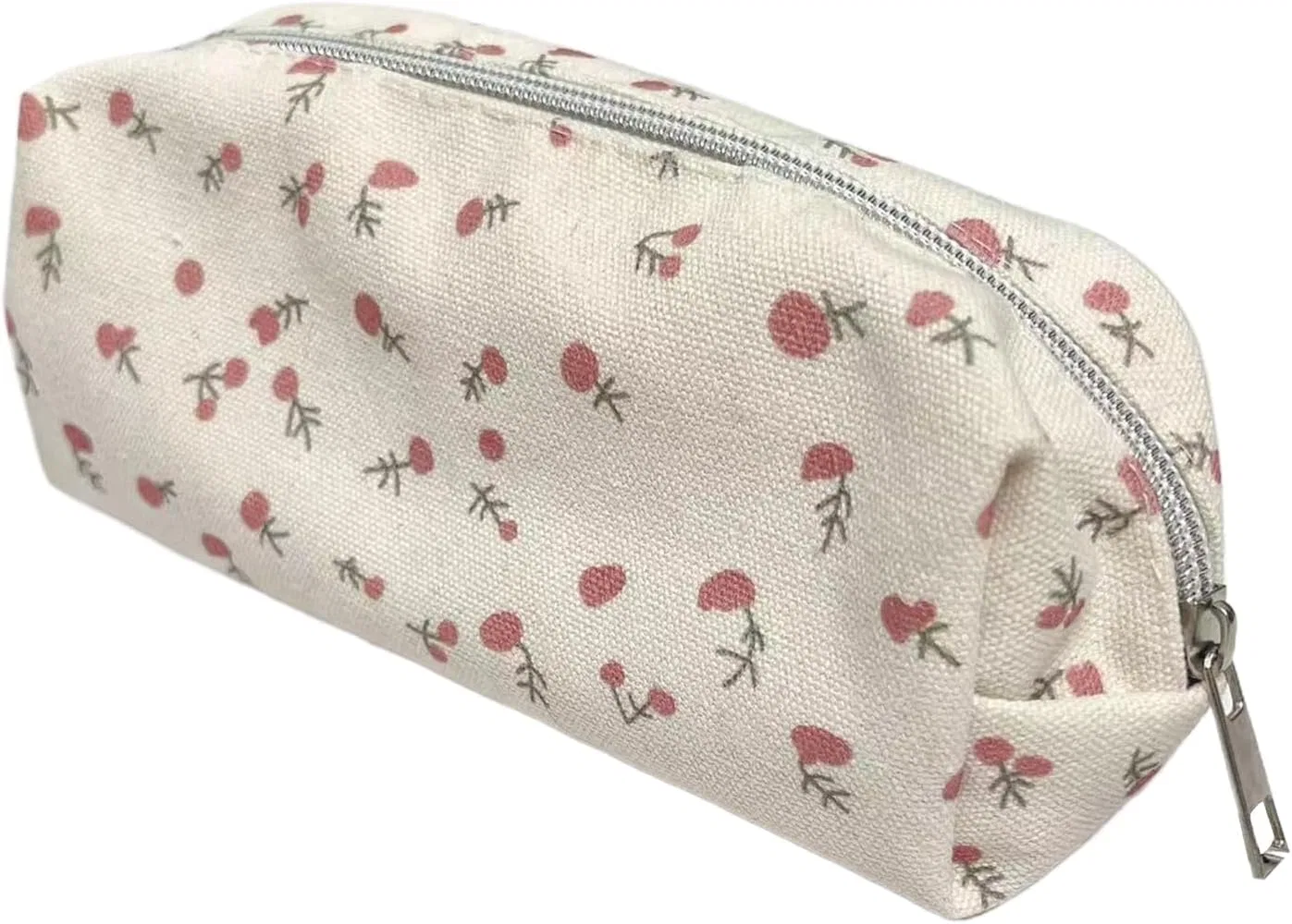 Пенал с принтом Floral, 7.48x2.76x2.76 дюйма, Cream Generic