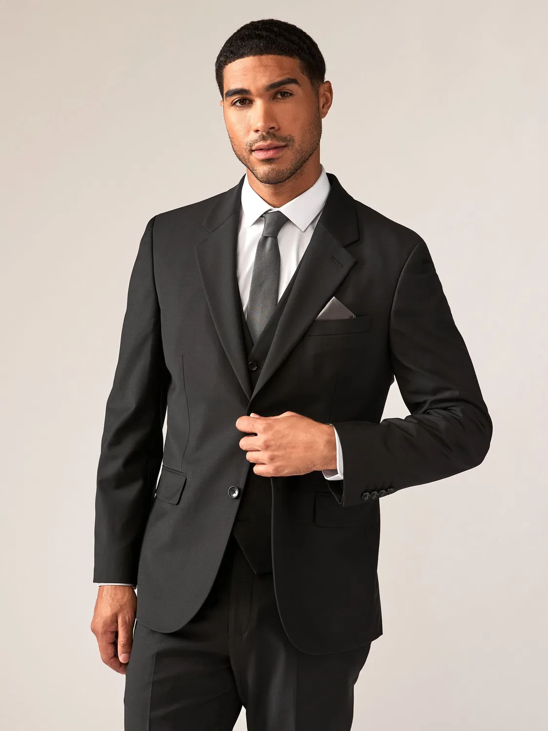 Пиджак Wool Blend Motionflex Next, черный