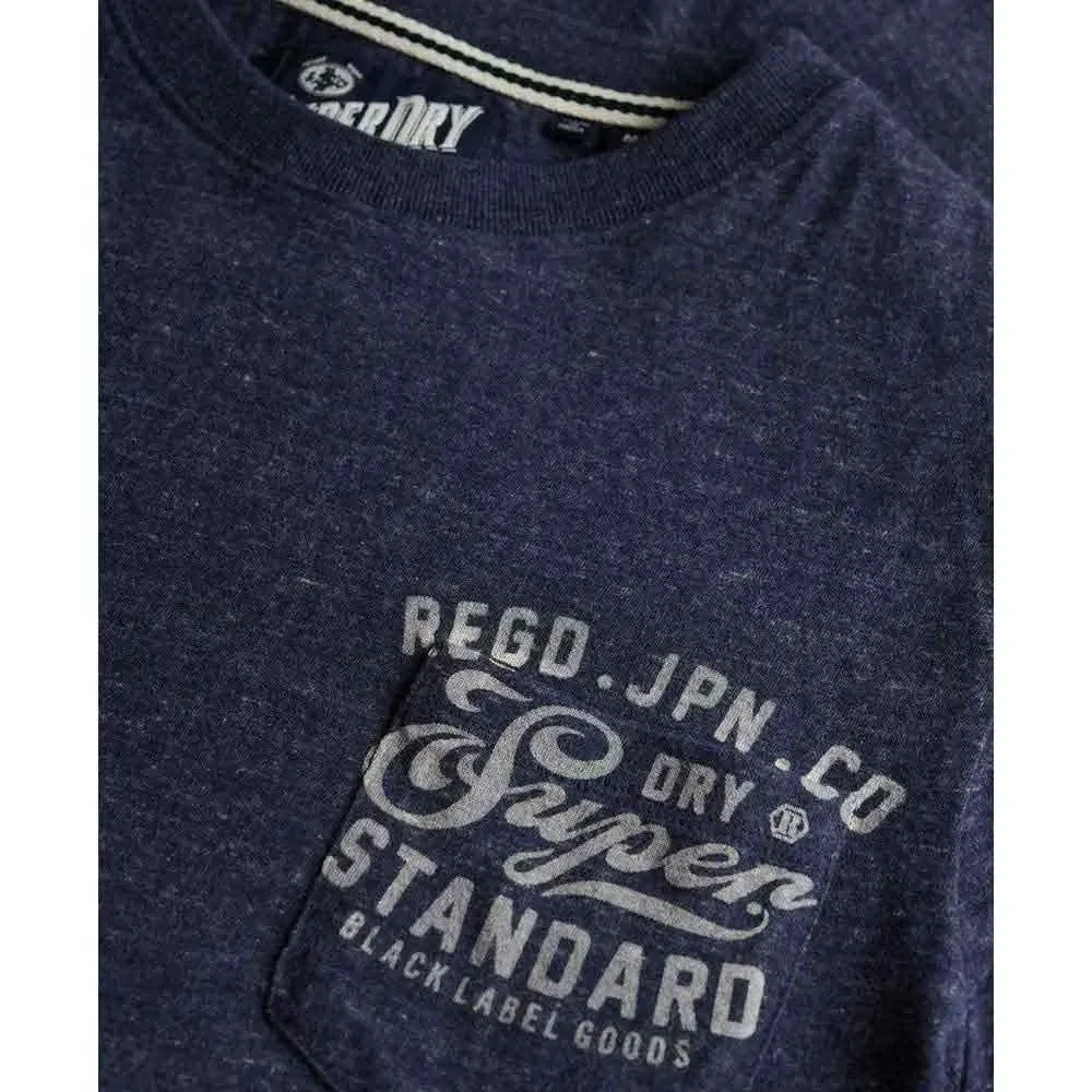 Футболка с коротким рукавом Industrial Relaxed Fit Superdry, синий — фото 3