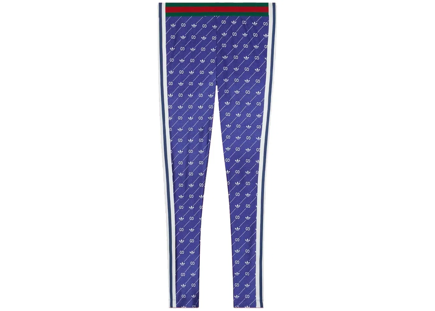 Мужские спортивные штаны с принтом Logo Gucci x Adidas, Синий