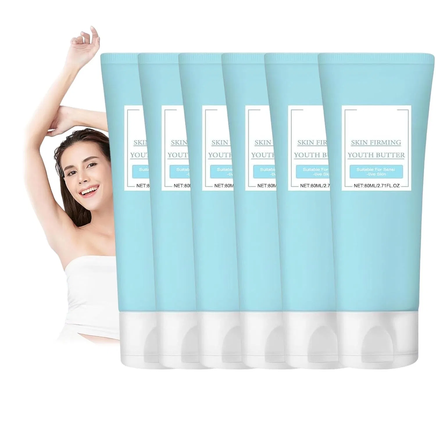 Крем для тела укрепляющий Luxelift Skin Firming Youth Butter, 6 шт, 80 мл Jiaoy