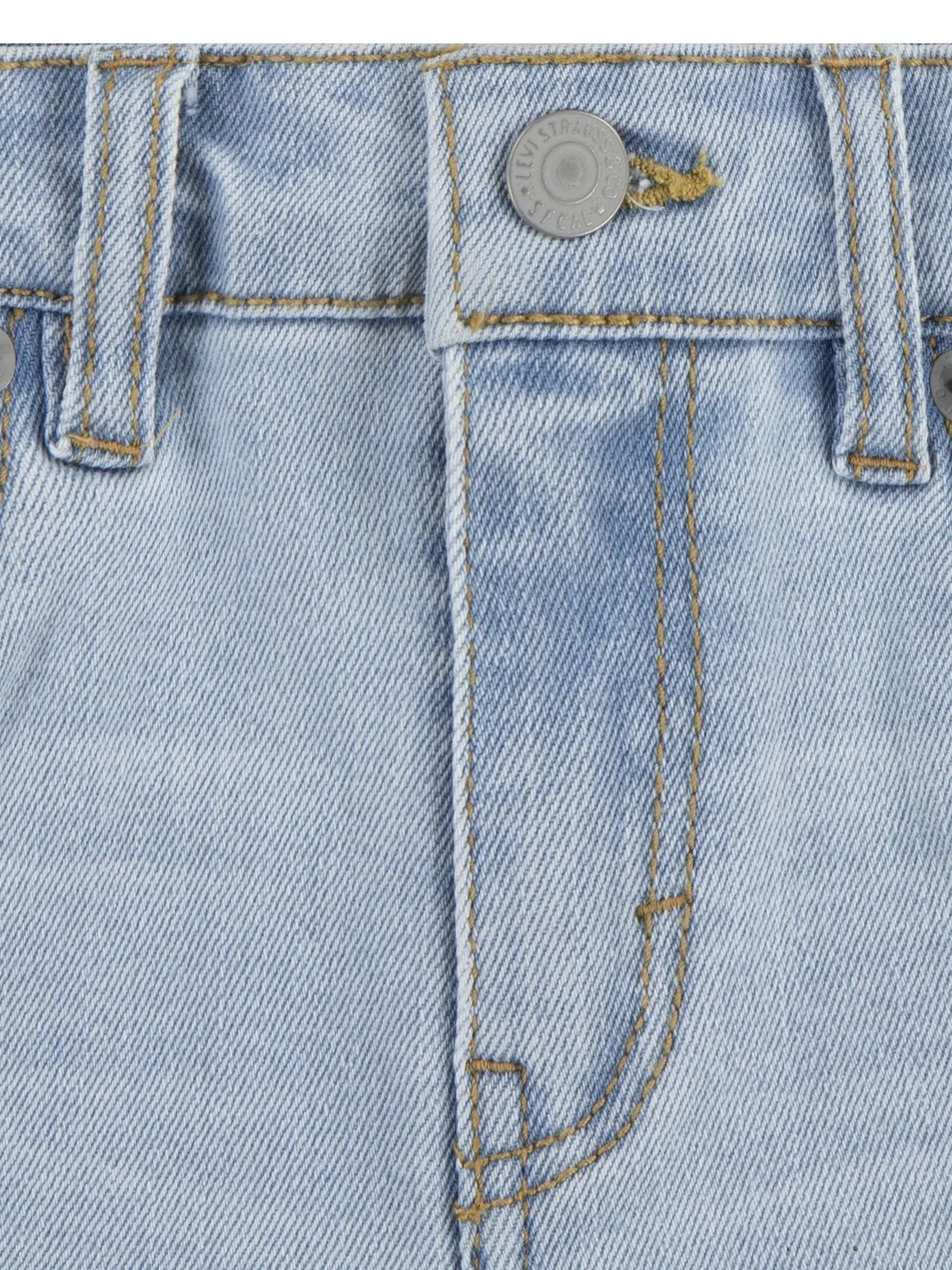 Шорты girlfriend, джинсовые Levi's, светло-голубой — фото 3