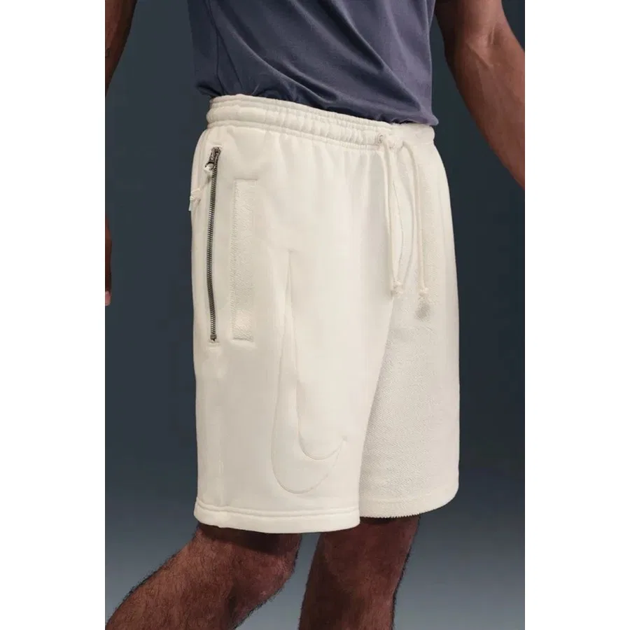 Шорты спортивные с принтом Giannis Fleece 8" Nike, Белый — фото 3