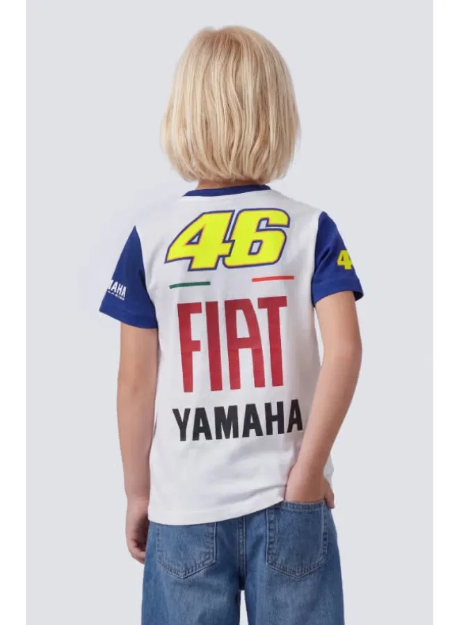 Футболка с коротким рукавом 46 Yamaha Heritage Vr46, белый синий — фото 2