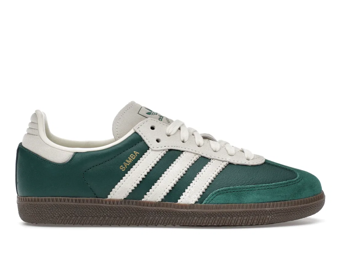 Детские кроссовки lifestyle с замшевым верхом Adidas Samba OG, Dark Green/Beige