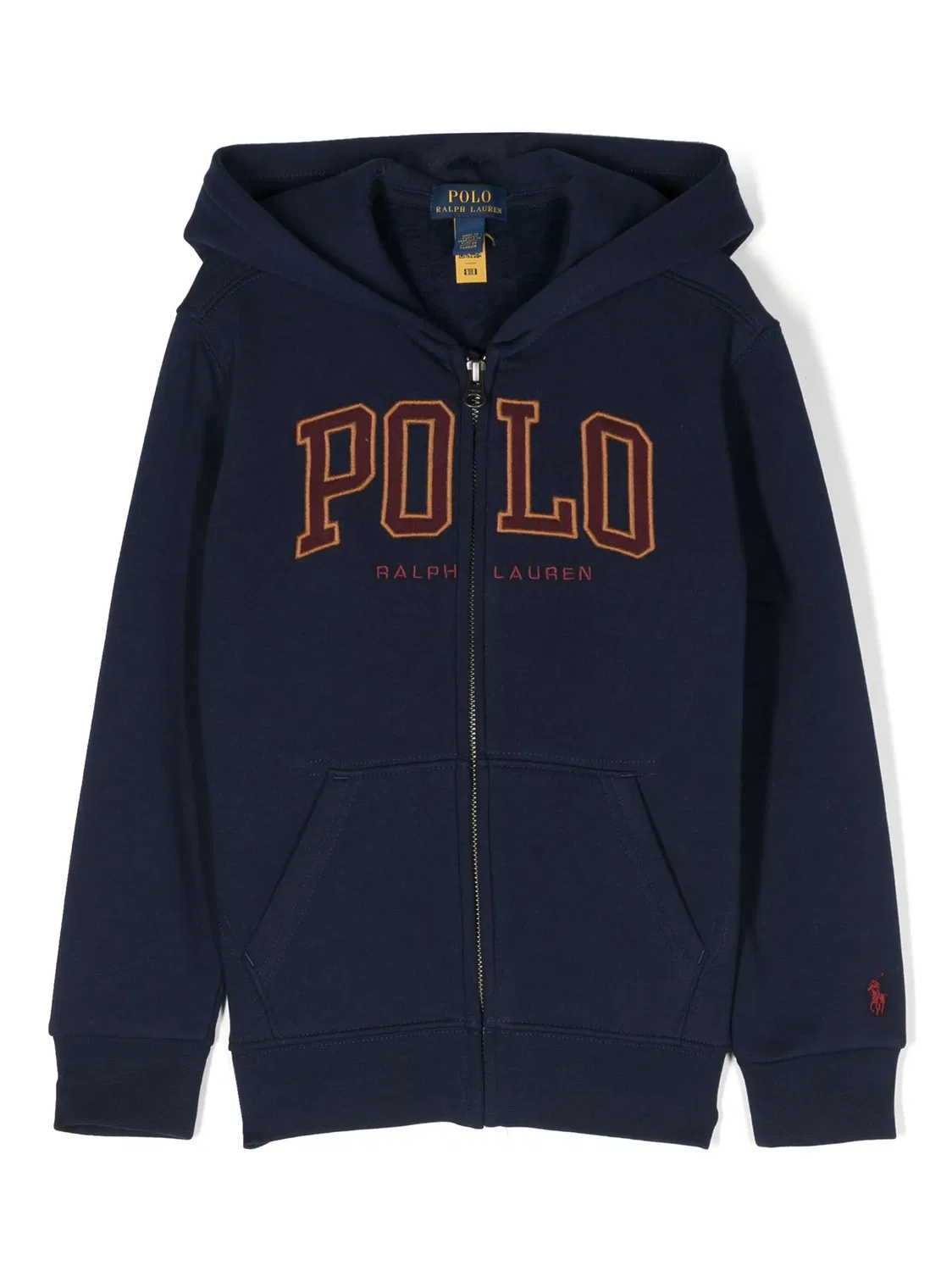 Худи с вышитым логотипом Polo Ralph Lauren, темно-синий
