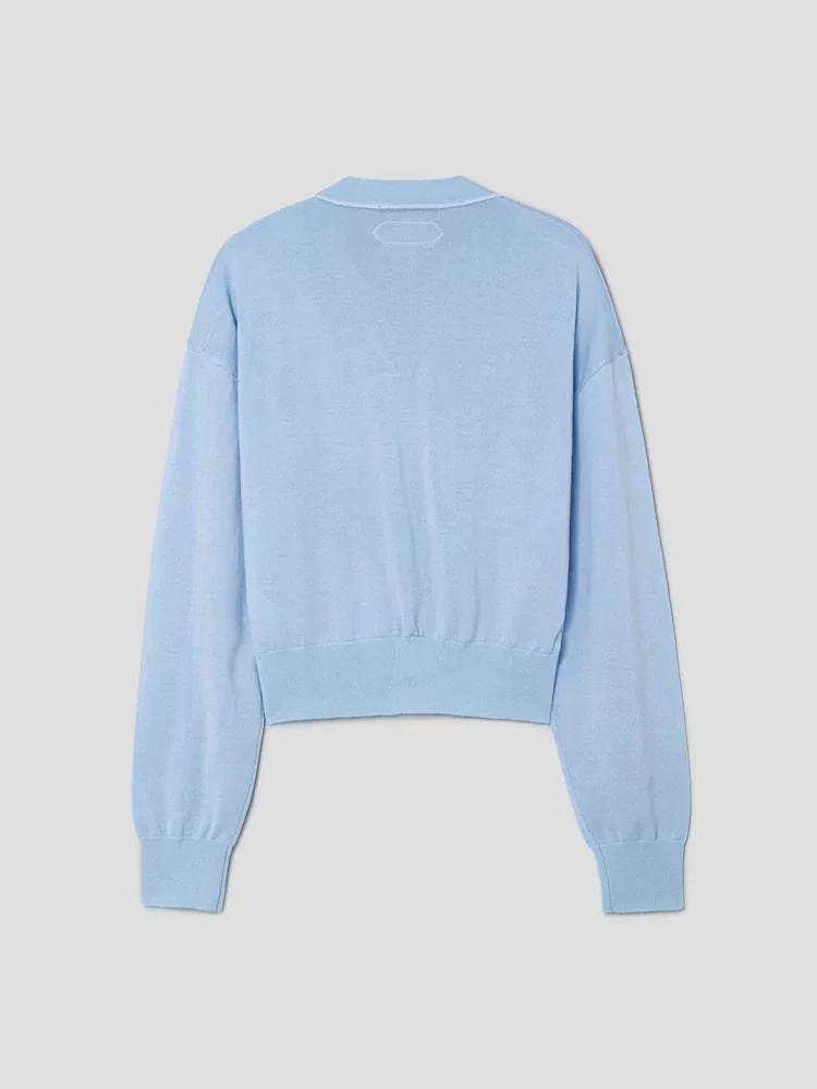 Кардиган свободный силуэт Le Cardigan J JACQUEMUS, Pale Blue — фото 2