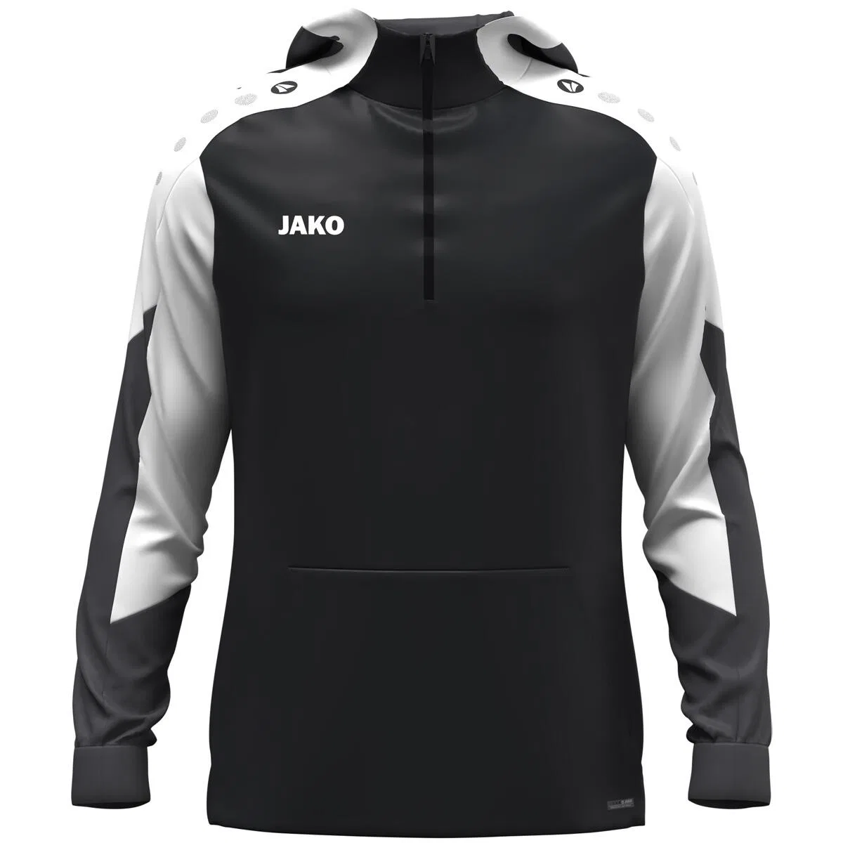 Детское худи на молнии Dynamic Jako, Schwarz Weiss Kohlengrau