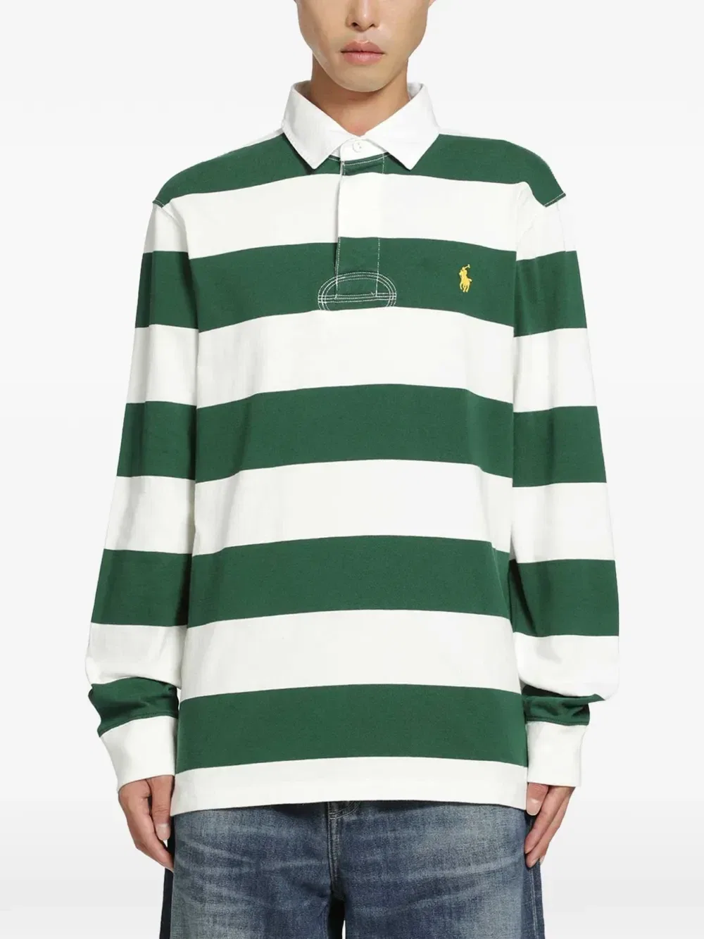 Знаменитая рубашка для регби POLO RALPH LAUREN, зеленый