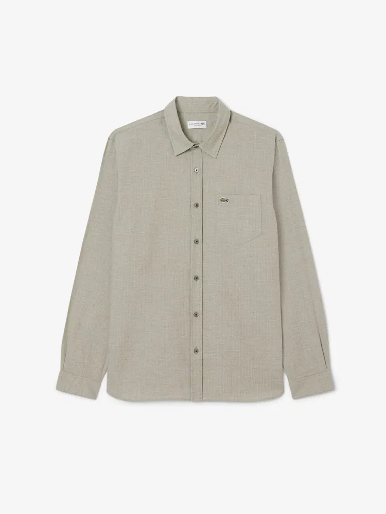 Мужская фланелевая рубашка в елочку LACOSTE, CH8551-55N — фото 4