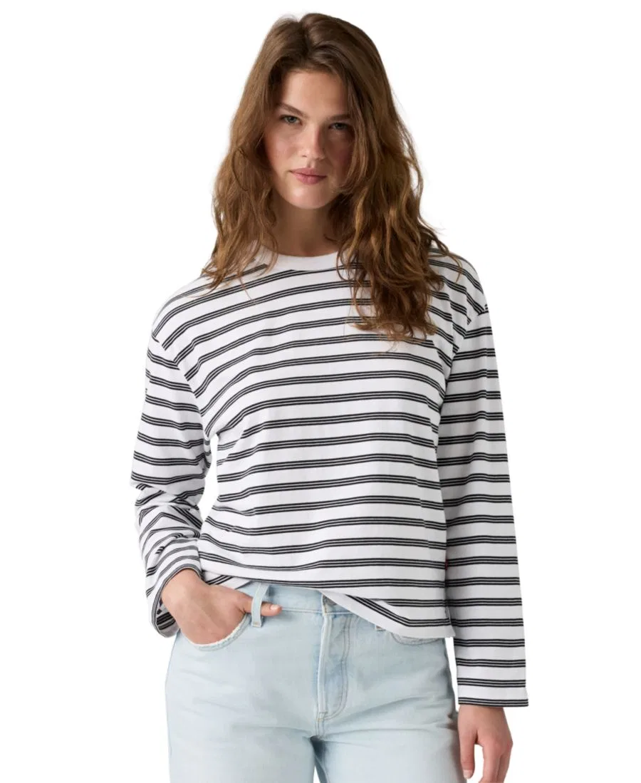 Футболка с длинным рукавом Levi's, Paloma Stripe Bright White