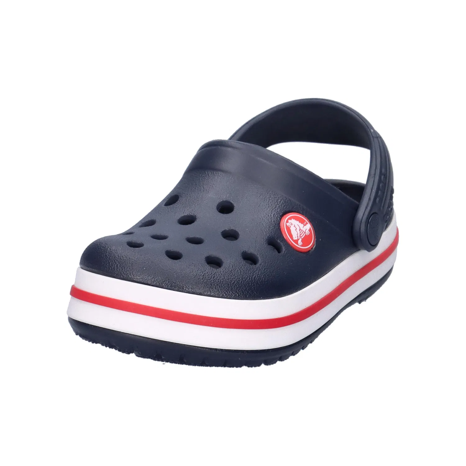 Детские сандалии с ремешком Crocband Clog Crocs, Темно-синий Красный Темно-синий — фото 4