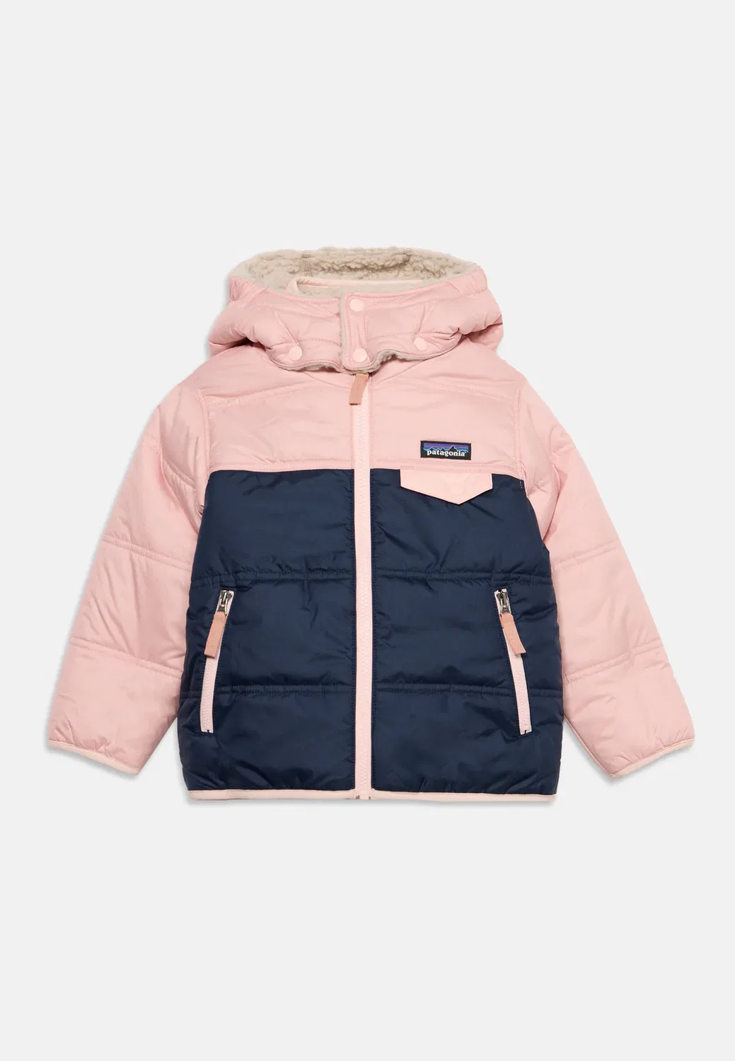 Двусторонняя зимняя куртка унисекс с изображением трибблов Patagonia, New Navy/Mallow Pink