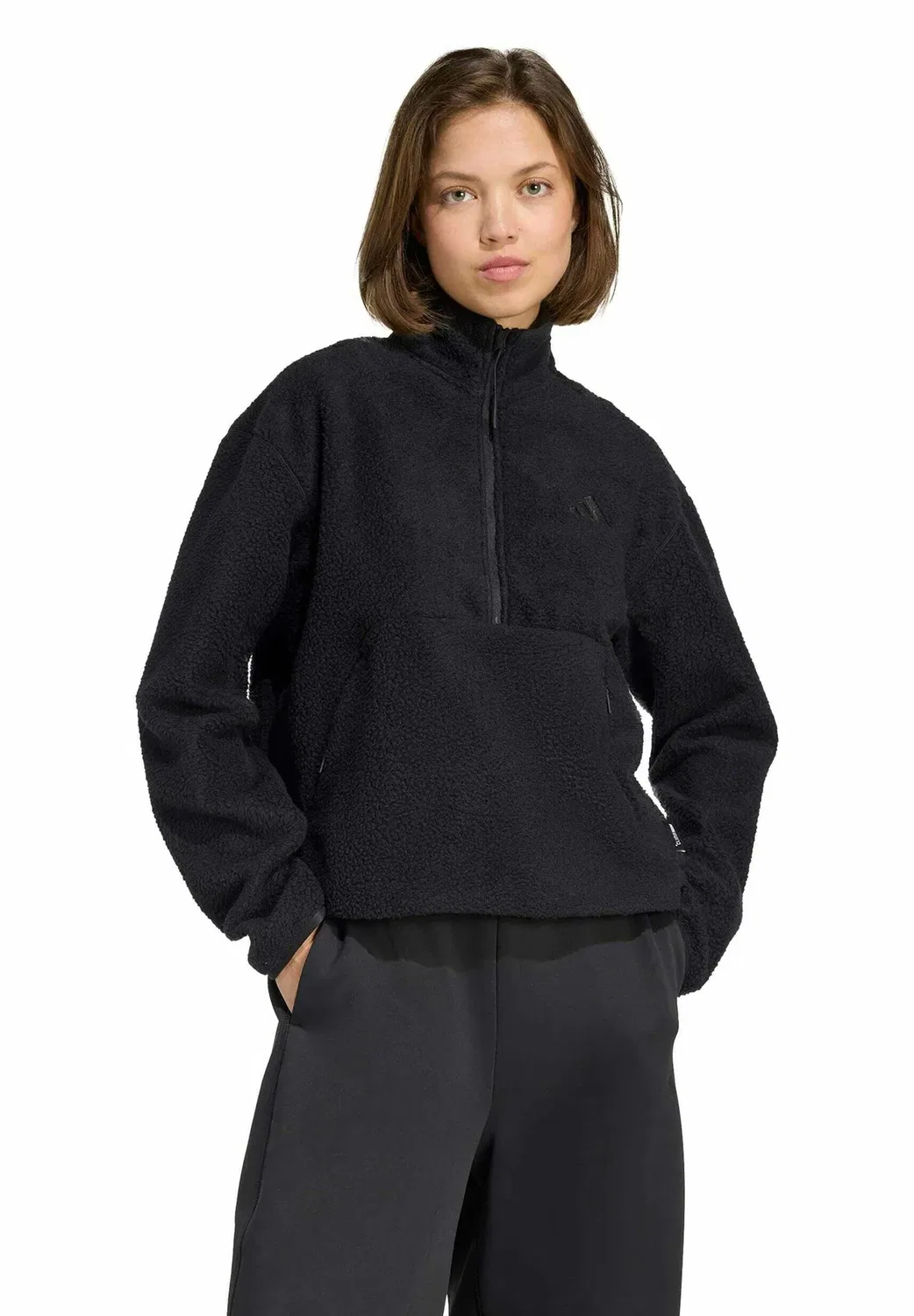 Флисовый джемпер Adidas Performance, Black — фото 4