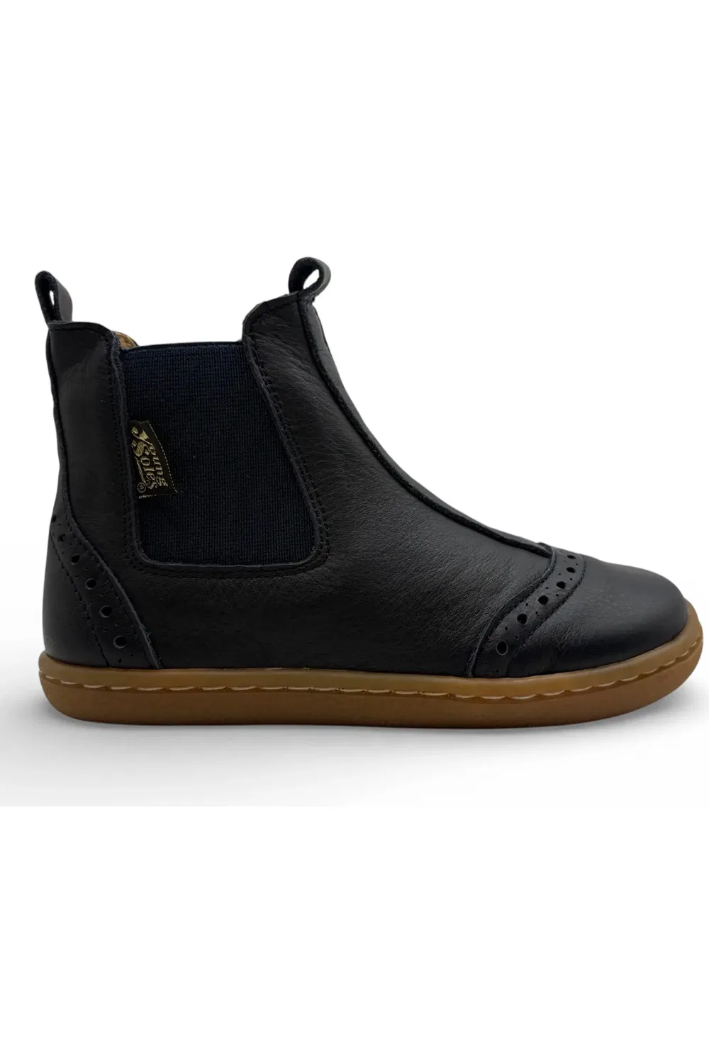 Детские ботинки челси с широким носком Logan Young Soles, темно синий — фото 3