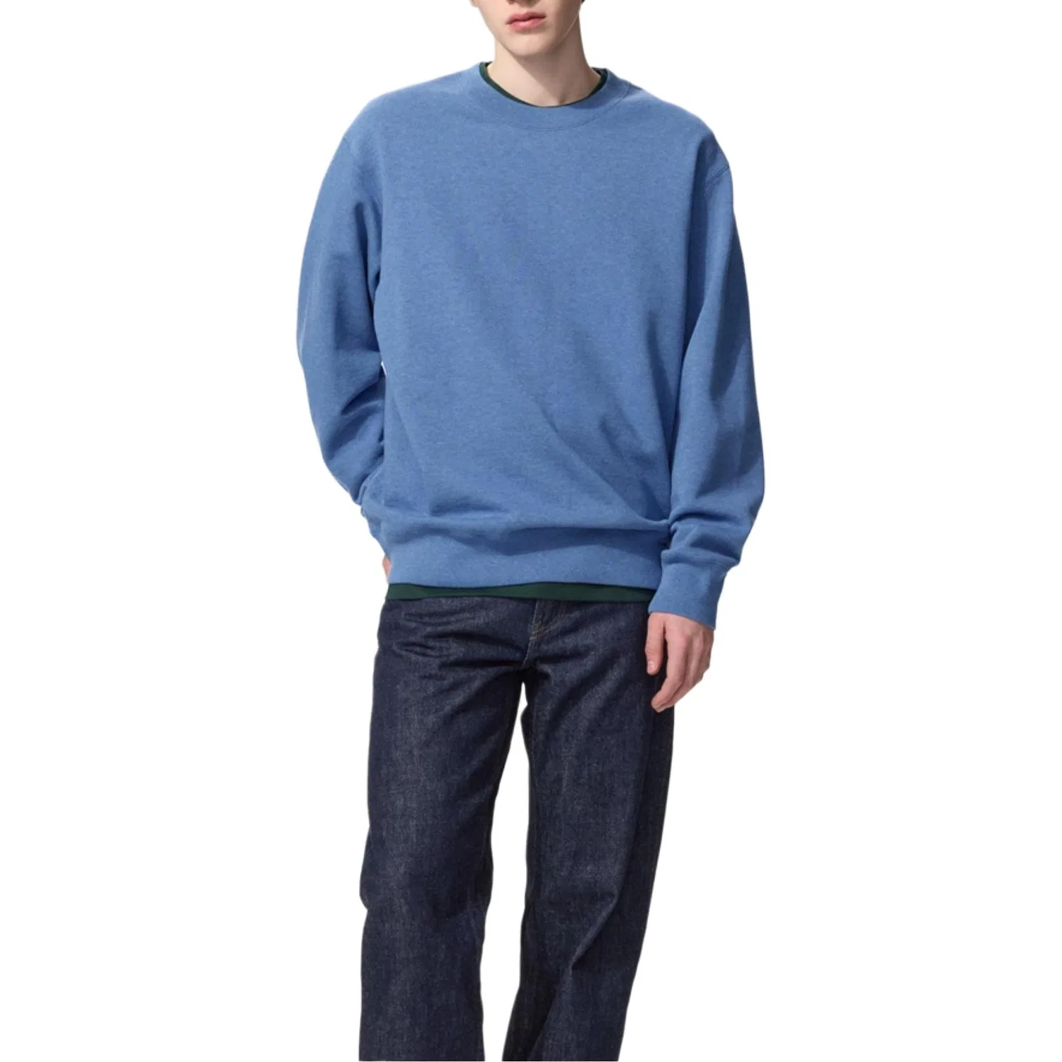 Детский свитшот с круглым вырезом UNIQLO, Sky Blue