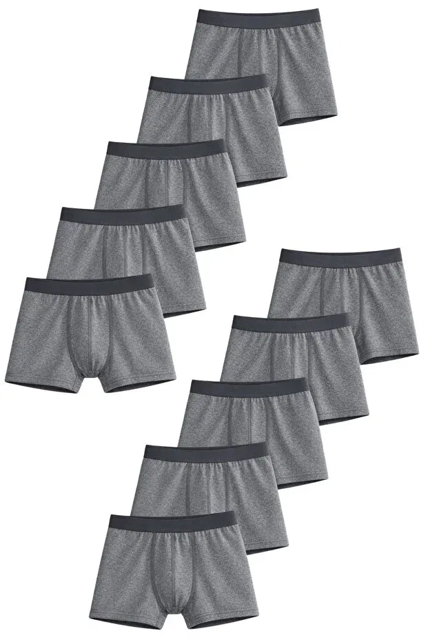 Детские боксеры для мальчиков хлопковые Basics Freemen, Anthracite-Anthracite — фото 2