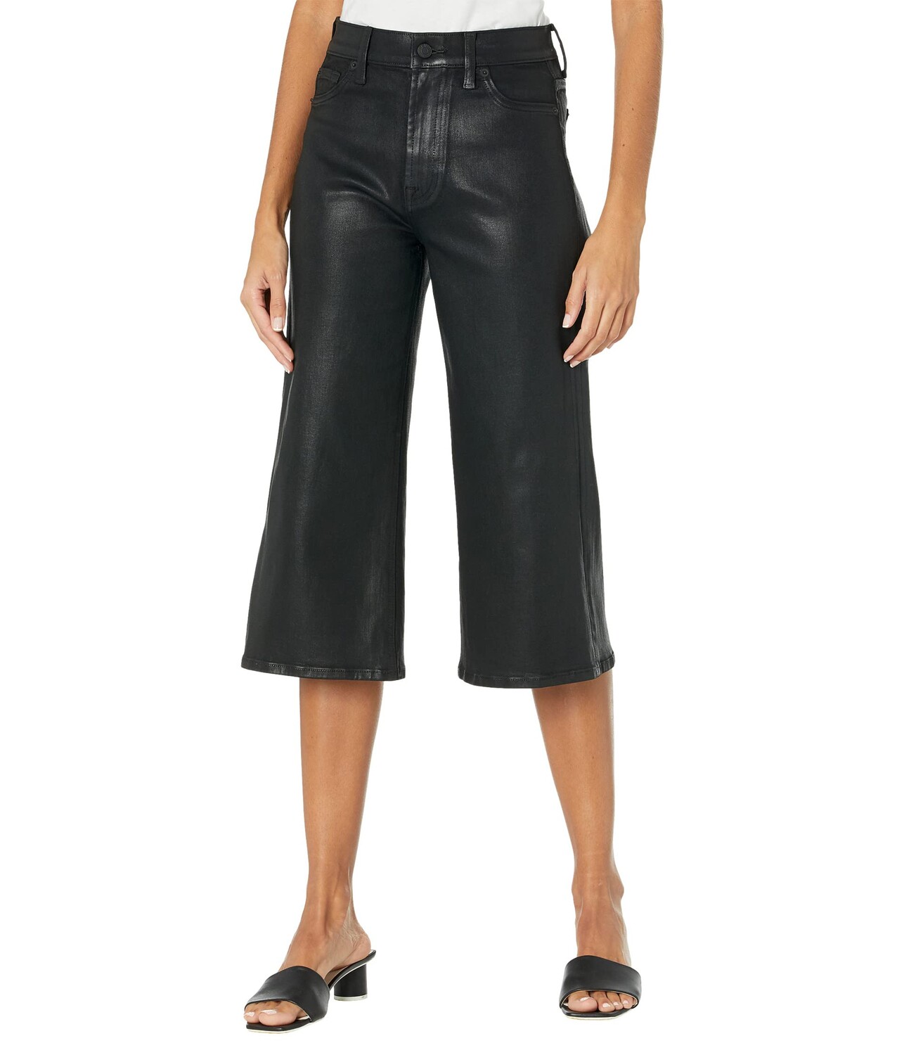 

Брюки 7 For All Mankind, Alexa Culottes w/ Faux Pocket, Черный, Брюки 7 For All Mankind, Alexa Culottes w/ Faux Pocket