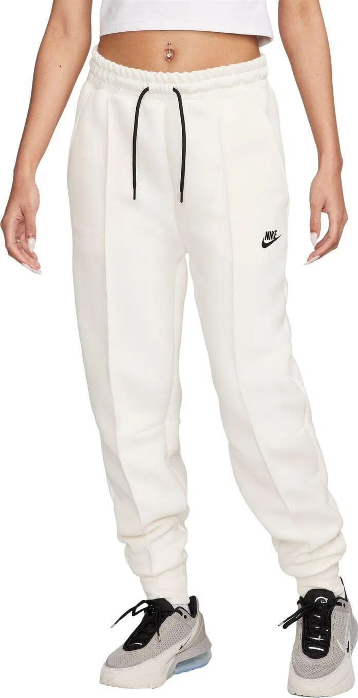 Женские спортивные штаны с высоким поясом Nike Sportswear Tech Fleece, Weiss
