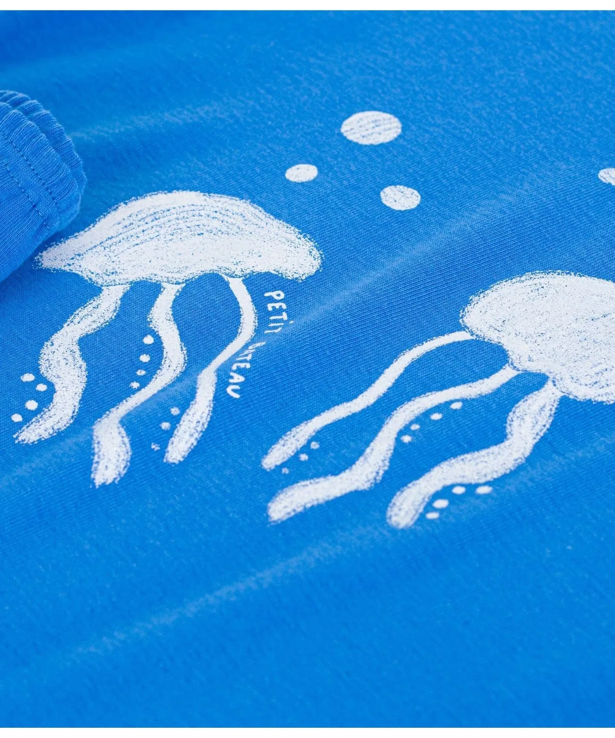 Детская пижама с длинным рукавомс принтом медузы PETIT BATEAU, Light Blue — фото 4
