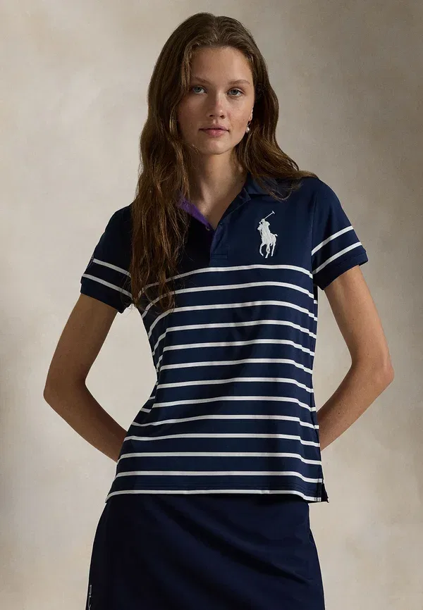 Поло с вышивкой Wimbledon tailored fit ballperson polo Polo Ralph Lauren, Refined темно-синий/White — фото 3