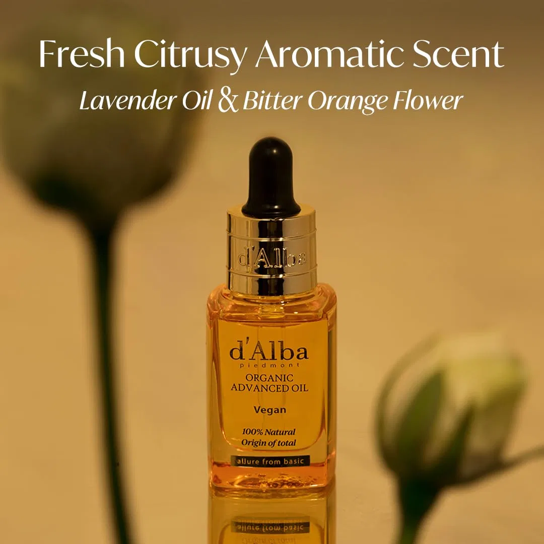 Масло для лица и тела d'alba Piedmont Advanced Organic Oil, 100% натуральное, 150 мл — фото 4