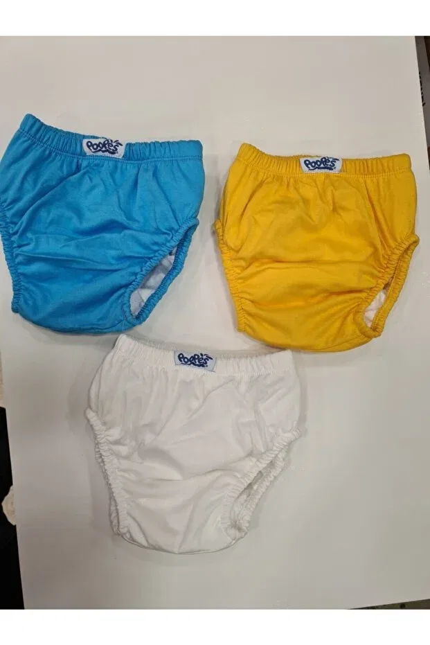 Детские трусы для мальчиков хлопковые комплект 3 шт Bejamonti Chocolate Baby Kids, Blue White Yellow