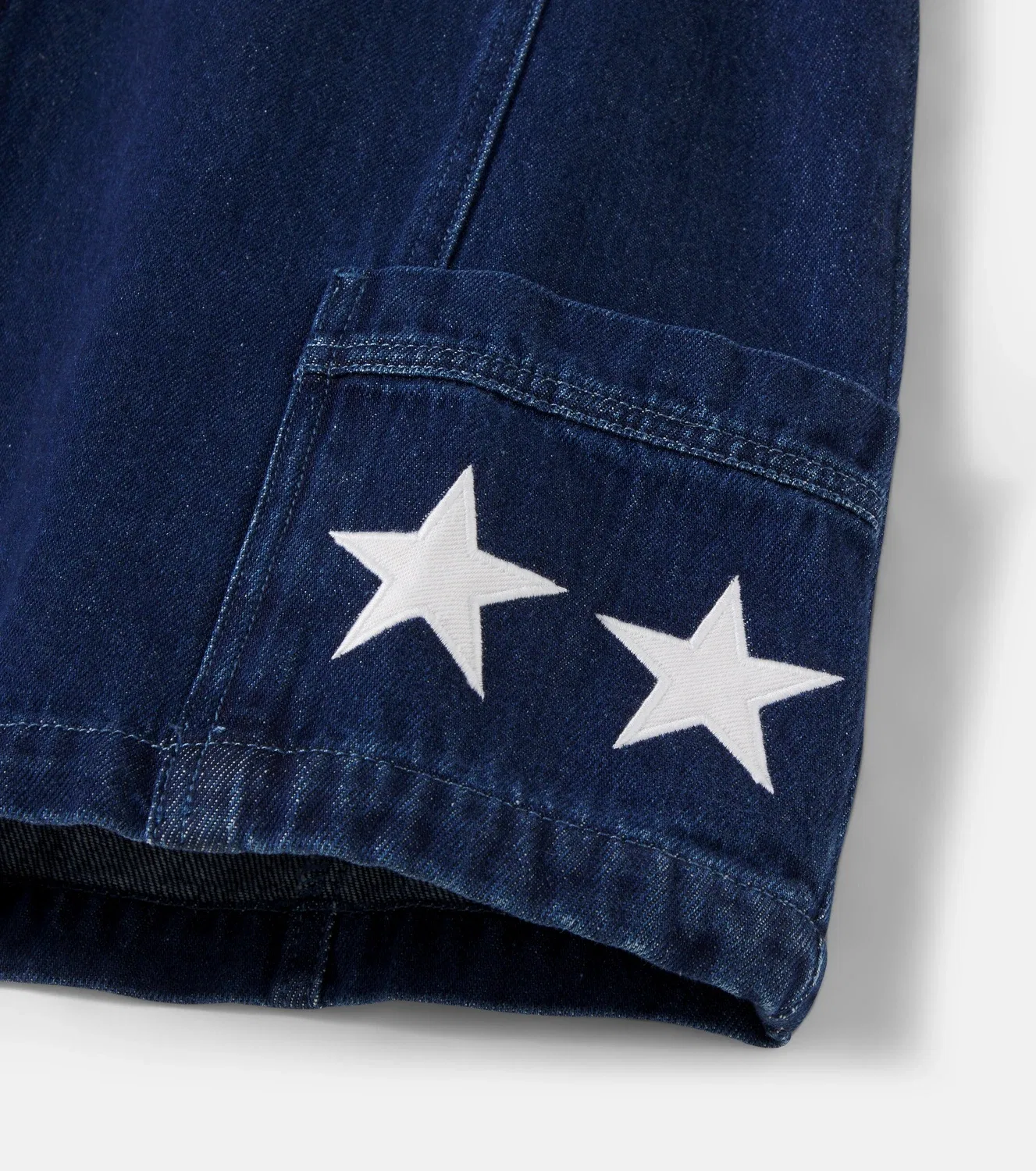 Платье джинсовое с вышивкой Stella Mccartney Kids, синий — фото 4