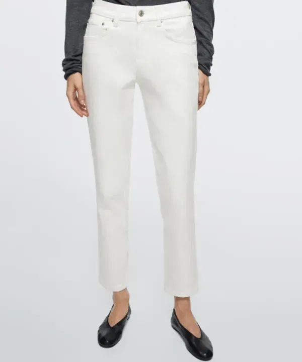 Джинсы облегающие, завышенная талия, Massimo Dutti