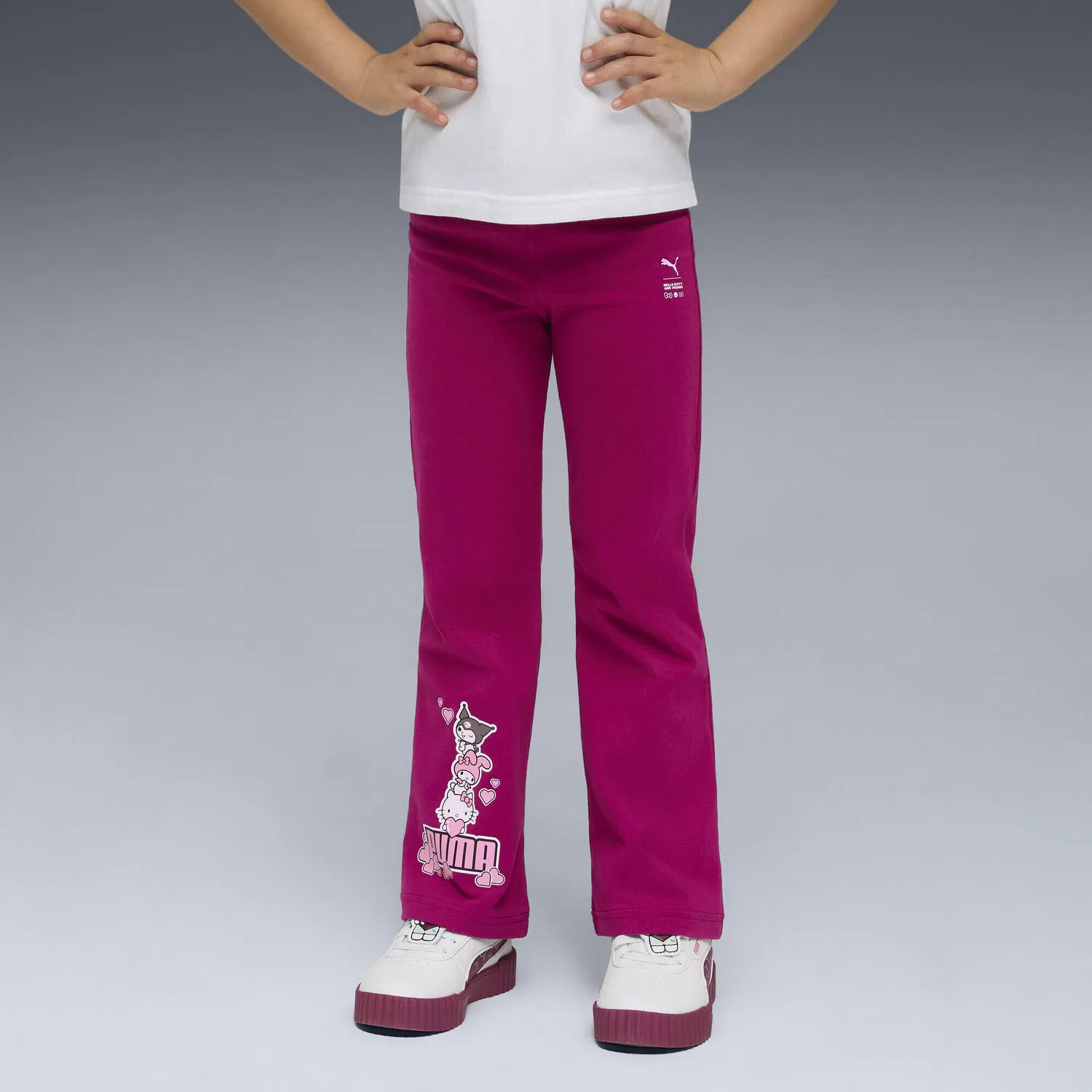Детские леггинсы с принтом PUMA x HELLO KITTY AND FRIENDS Puma, Роза — фото 2
