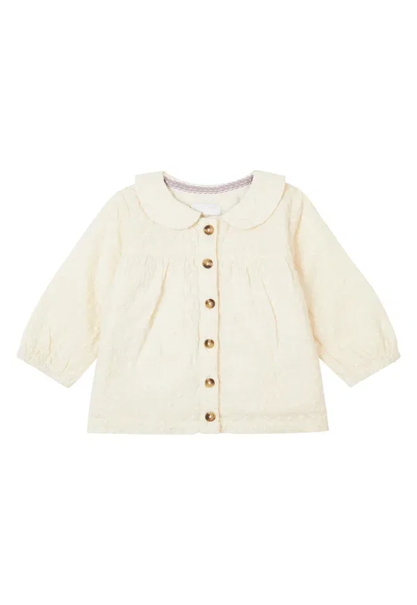 Блуза из хлопка Fabrezan Noppies Butter Cream, сливочный